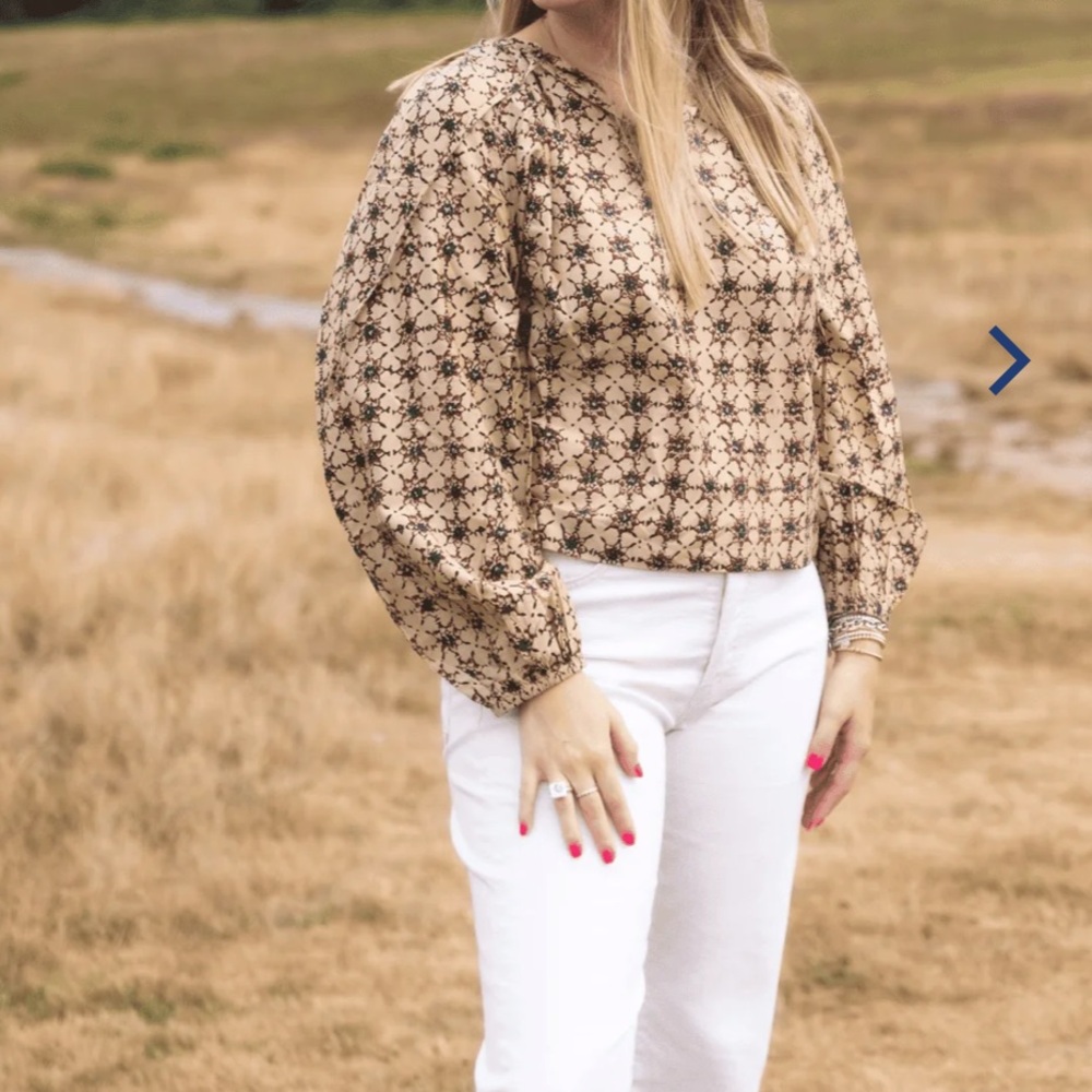 Erica Wilson Nantucket, Printed Blouse